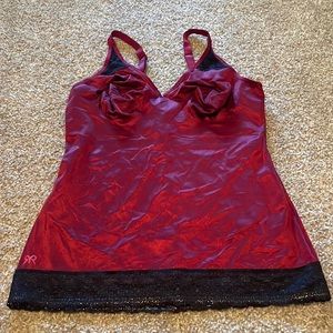 Ruby Ribbons pin up cami. Never worn. Short to average torso.